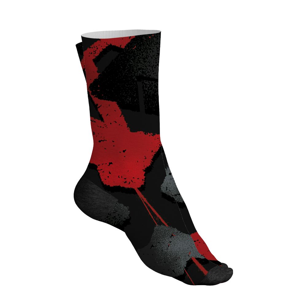 Flu-Game-12s-NastyJamz-Socks-Match-Built-Different-All-Over-Print-Broken