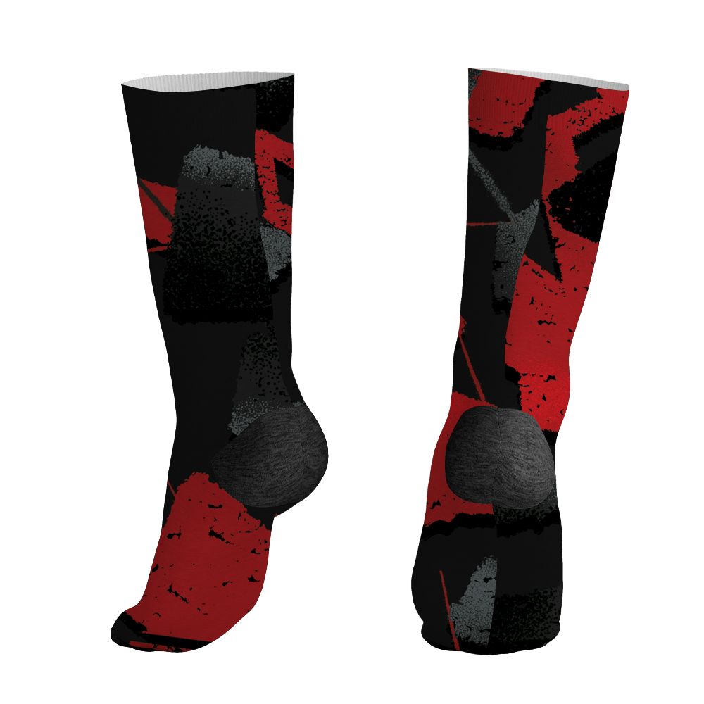 Flu-Game-12s-NastyJamz-Socks-Match-Built-Different-All-Over-Print-Broken