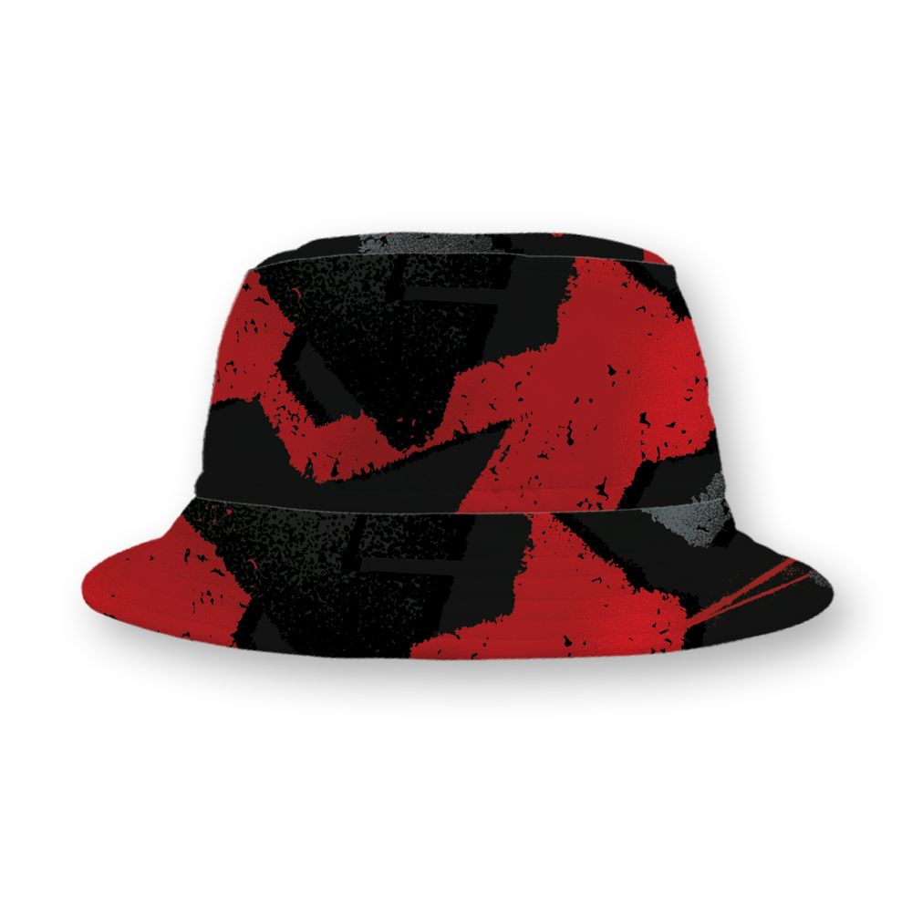 Flu-Game-12s-NastyJamz-Bucket-Hat-Match-Built-Different-3D-All-Over-Print-Broken