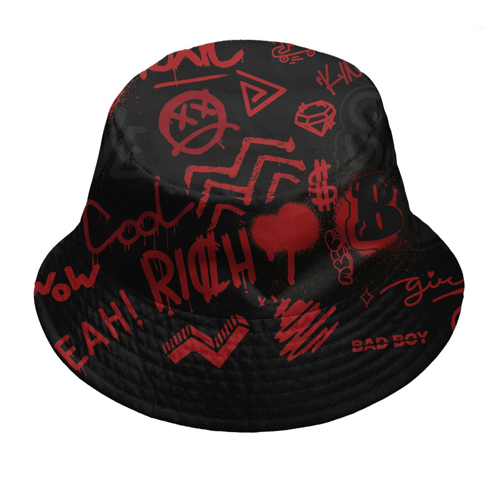 Flu-Game-12s-NastyJamz-Bucket-Hat-Match-Graffiti-King-3D-All-Over-Print-Doodle-Style