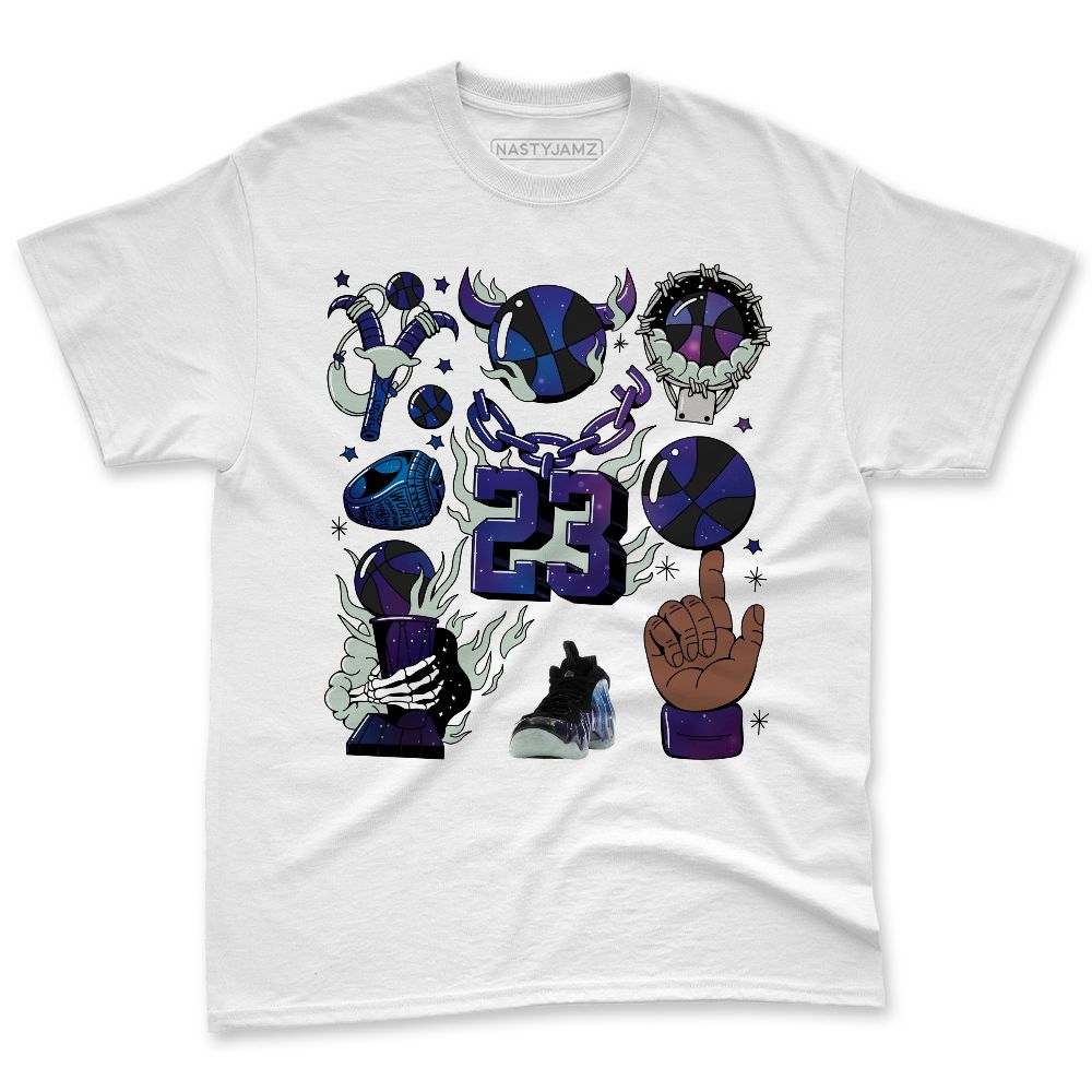 Air-Foamposite-One-Galaxy-NastyJamz-Premium-T-Shirt-Match-Neclaces-Number-23