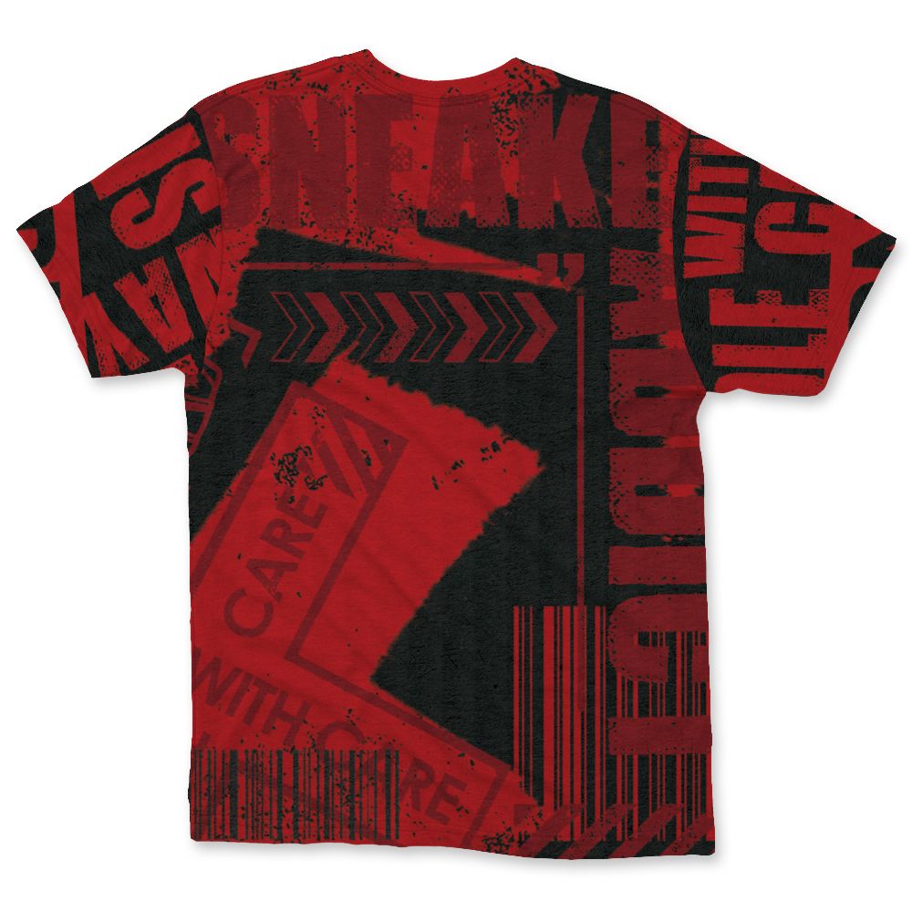 Flu-Game-12s-NastyJamz-Red-Black-T-Shirt-Match-Sneaker-Addict-All-Over-Print-Warning