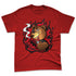 Flu-Game-12s-NastyJamz-Red-Black-White-Premium-T-Shirt-Match-BER-Burn-Fear
