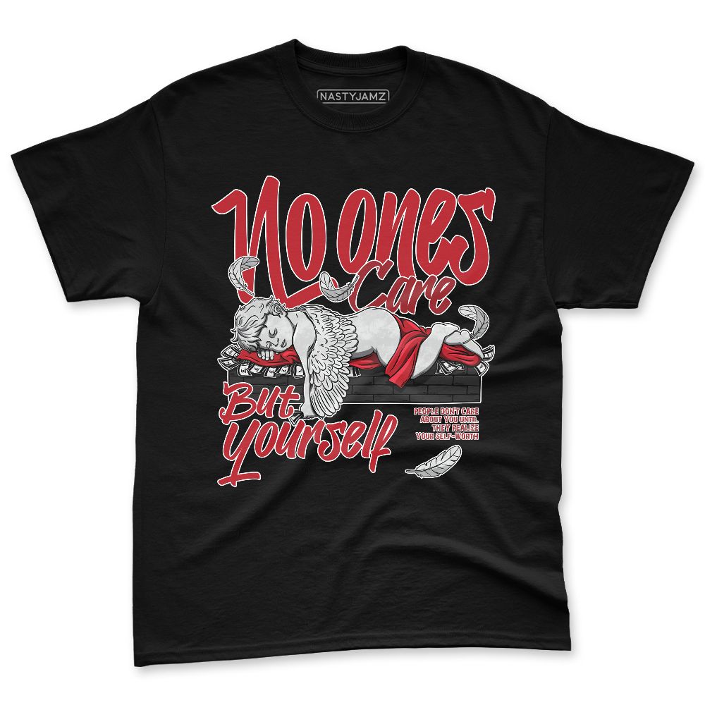 Flu-Game-12s-NastyJamz-Red-Black-White-Premium-T-Shirt-Match-No-Ones-Care