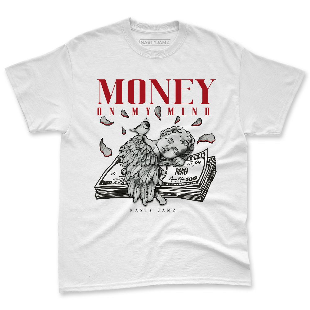 Flu-Game-12s-NastyJamz-Red-Black-White-Premium-T-Shirt-Match-Money-On-My-Mind-Angel