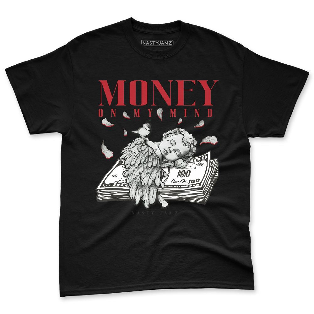 Flu-Game-12s-NastyJamz-Red-Black-White-Premium-T-Shirt-Match-Money-On-My-Mind-Angel