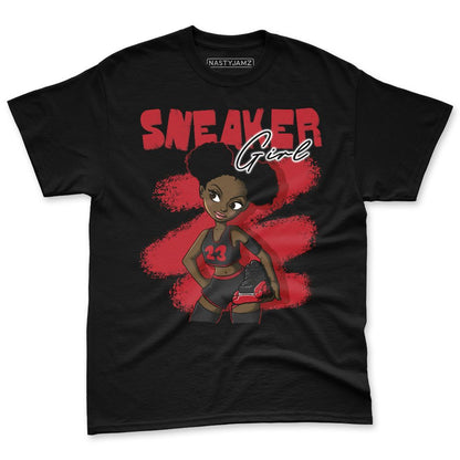 Flu-Game-12s-NastyJamz-Red-Black-White-Premium-T-Shirt-Match-Black-Sneaker-Girl