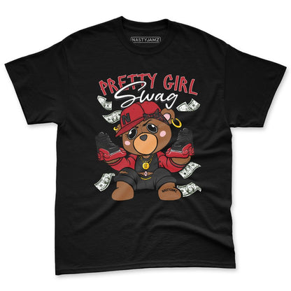 Flu-Game-12s-NastyJamz-Red-Black-White-T-Shirt-Match-Pretty-BERNIE