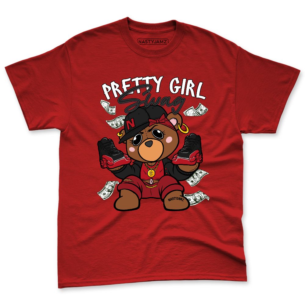 Flu-Game-12s-NastyJamz-Red-Black-White-T-Shirt-Match-Pretty-BERNIE