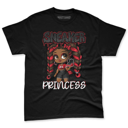 Flu-Game-12s-NastyJamz-Red-Black-White-T-Shirt-Match-Sneaker-Princess