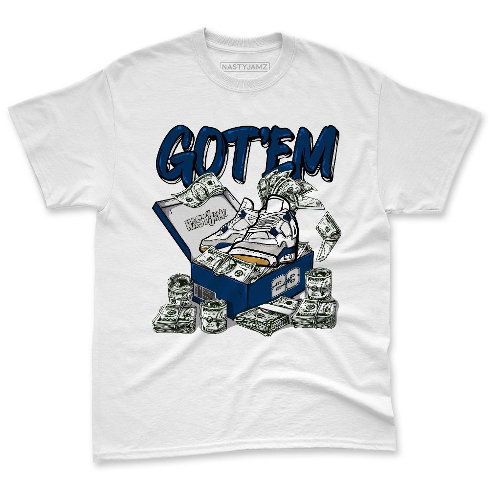 SB-Navy-4s-NastyJamz-Premium-T-Shirt-Match-Dollar-Sneaker-Box