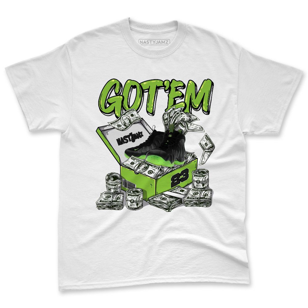 Air-Foamposite-One-Black-Volt-NastyJamz-Premium-T-Shirt-Match-Dollar-Sneaker-Box