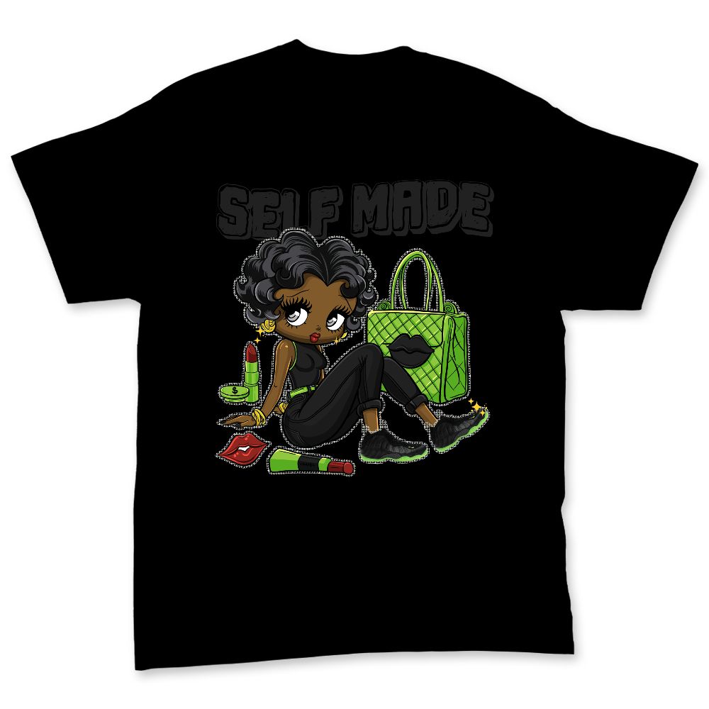 Air-Foamposite-One-Black-Volt-NastyJamz-Premium-T-Shirt-Match-Sneaker-Girl-Selfmade