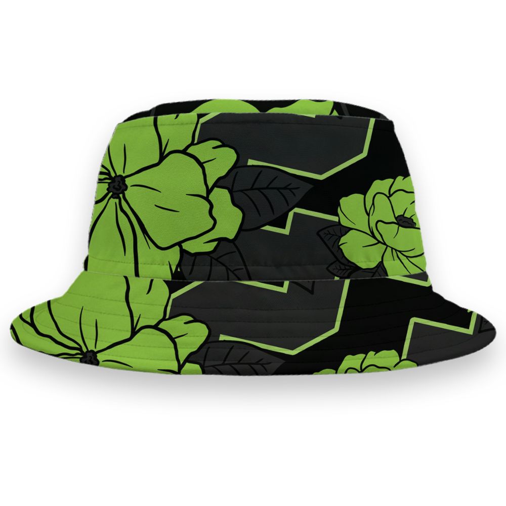 Air-Foamposite-One-Black-Volt-NastyJamz-Bucket-Hat-Match-23-Floral-3D-All-Over-Print-Flower