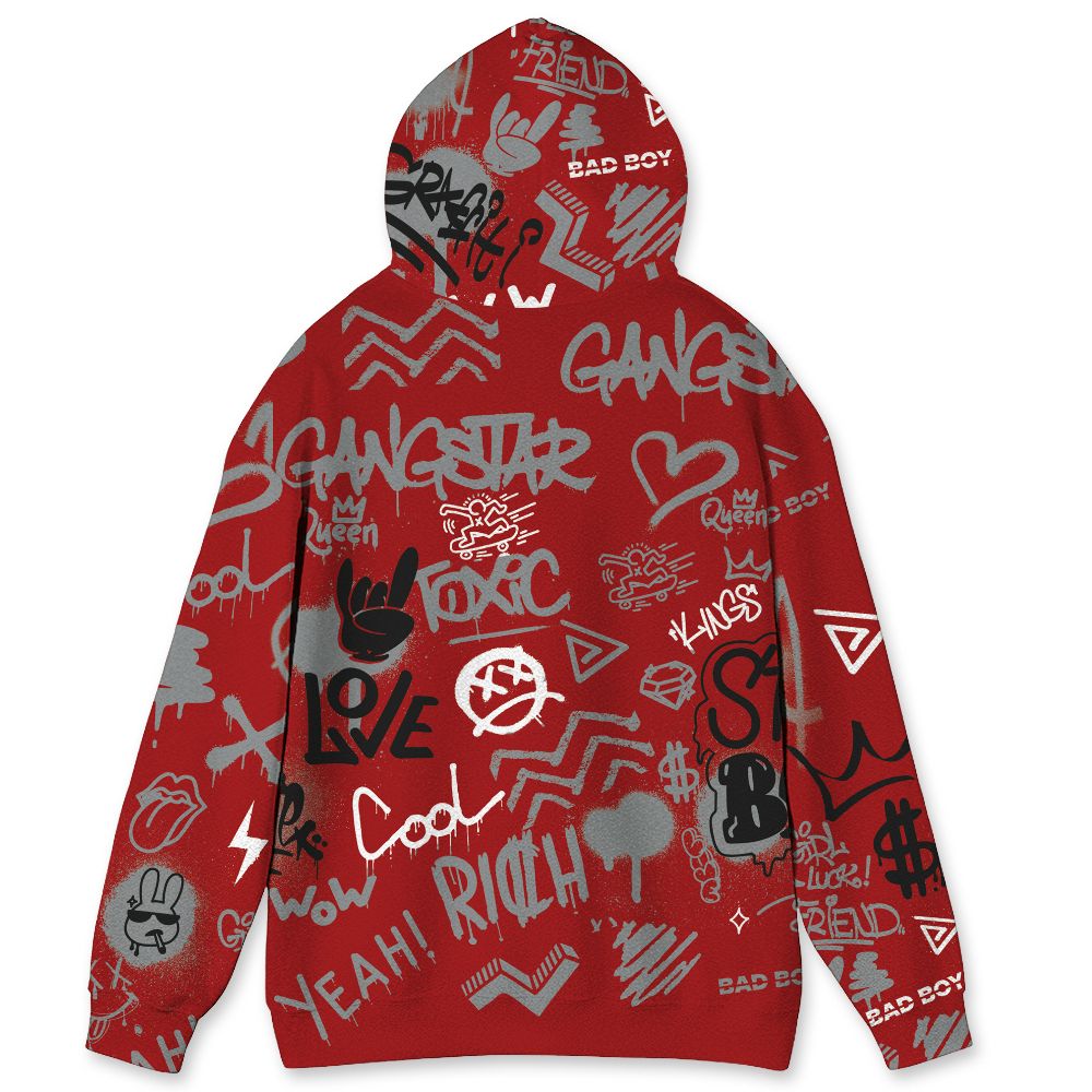 U.nion-Varsity-Red-Shadow-Grey-1s-nion-Varsity-Red-Shadow-Grey.NastyJamz-Hoodie-Match-Graffiti-King-All-Over-Print-Doodle-Style