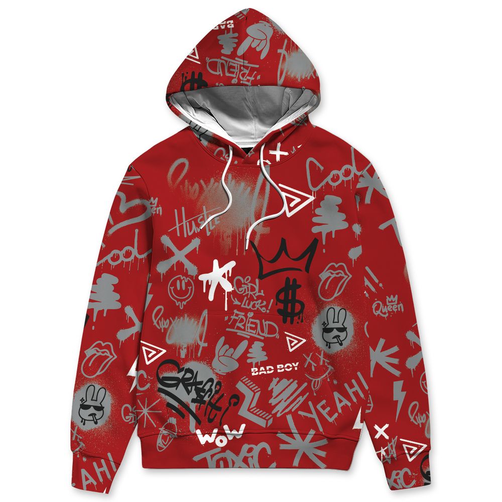U.nion-Varsity-Red-Shadow-Grey-1s-nion-Varsity-Red-Shadow-Grey.NastyJamz-Hoodie-Match-Graffiti-King-All-Over-Print-Doodle-Style