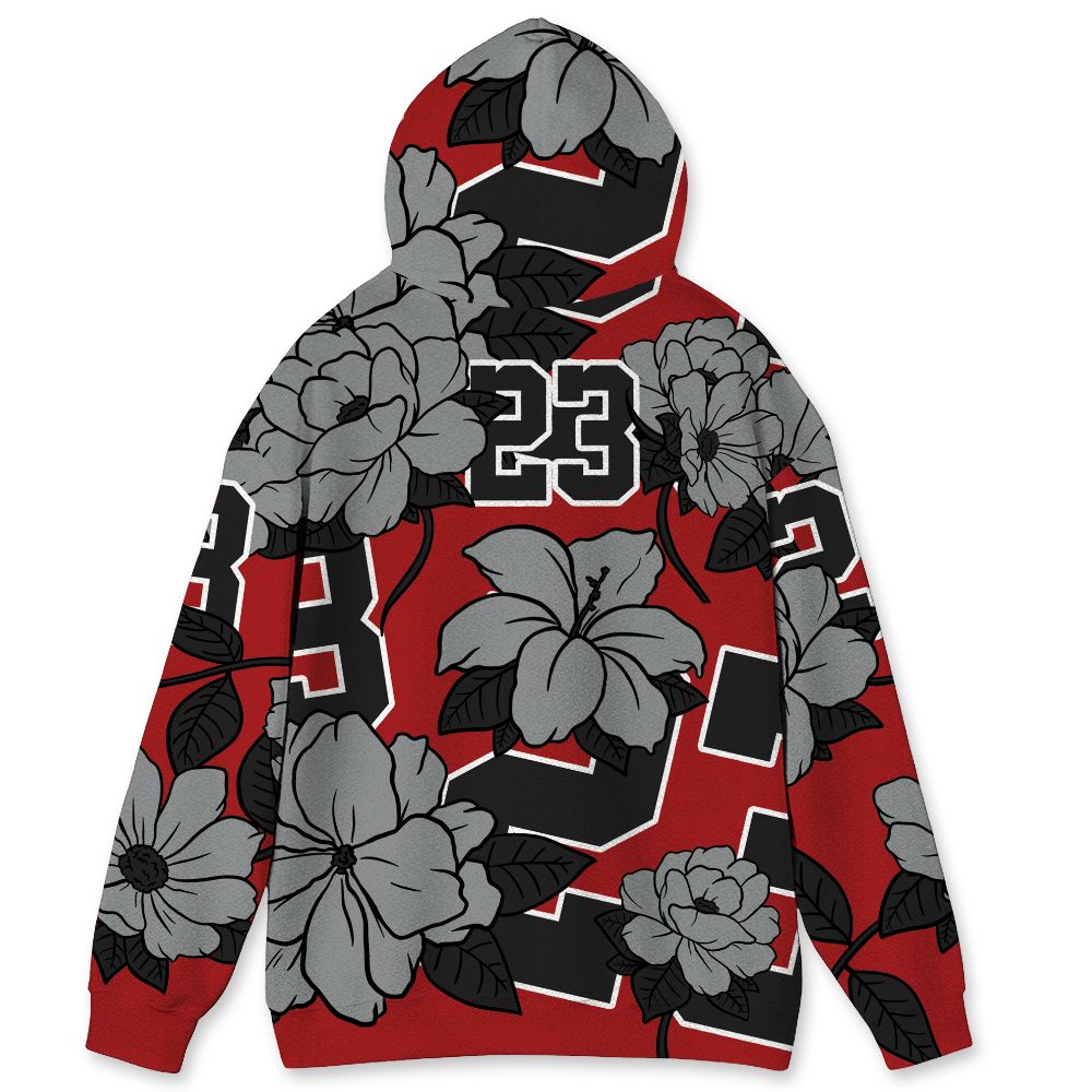 U.nion-Varsity-Red-Shadow-Grey-1s-nion-Varsity-Red-Shadow-Grey.NastyJamz-Hoodie-Match-23-Floral-All-Over-Print-Flower
