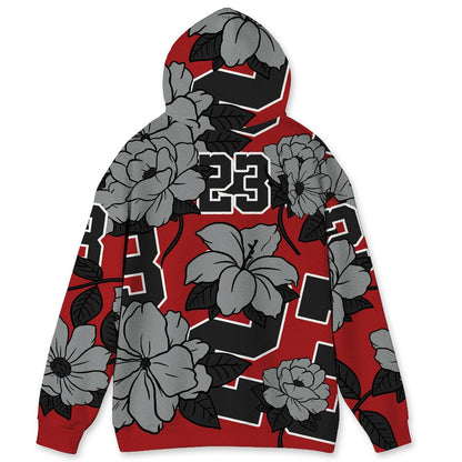 U.nion-Varsity-Red-Shadow-Grey-1s-nion-Varsity-Red-Shadow-Grey.NastyJamz-Hoodie-Match-23-Floral-All-Over-Print-Flower