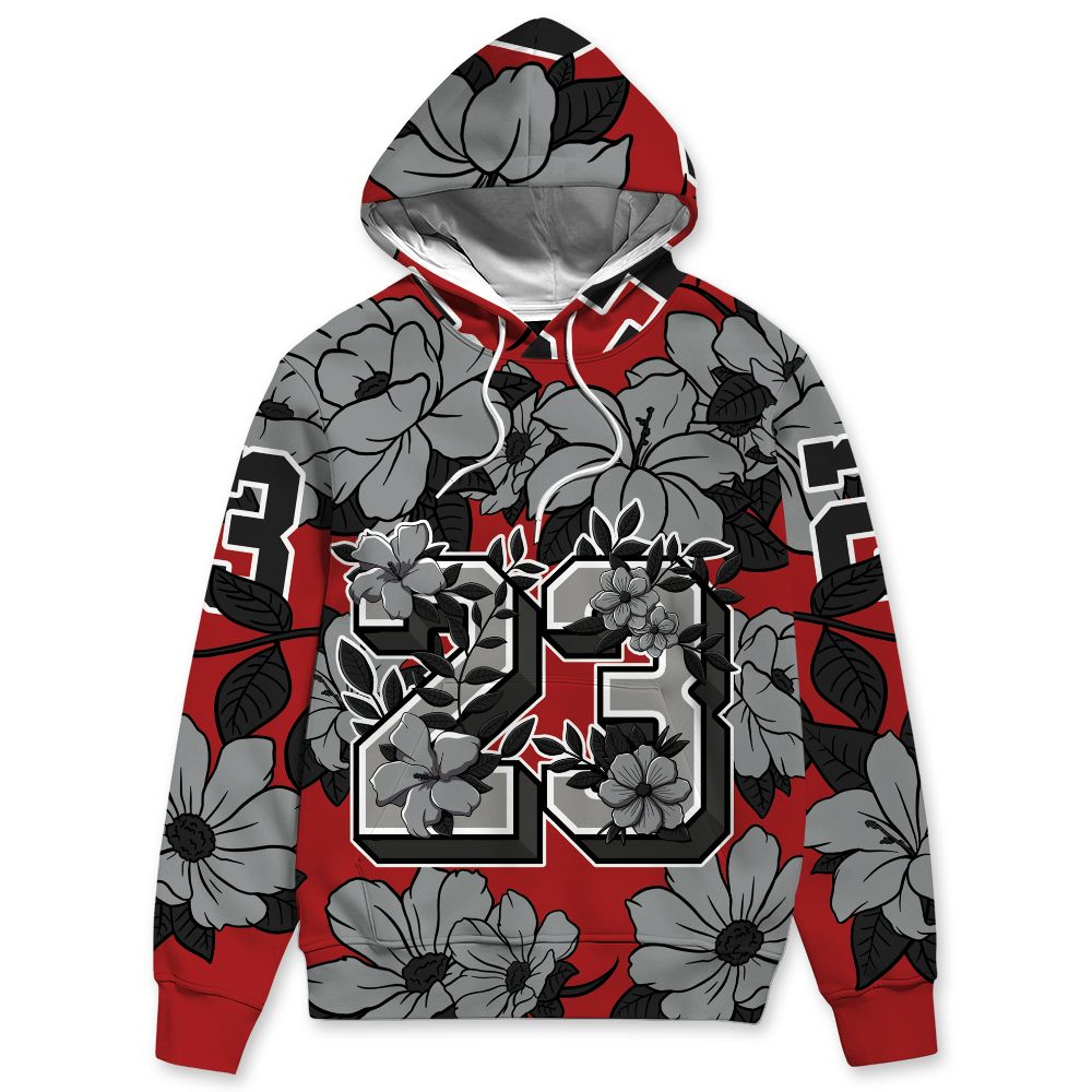 U.nion-Varsity-Red-Shadow-Grey-1s-nion-Varsity-Red-Shadow-Grey.NastyJamz-Hoodie-Match-23-Floral-All-Over-Print-Flower