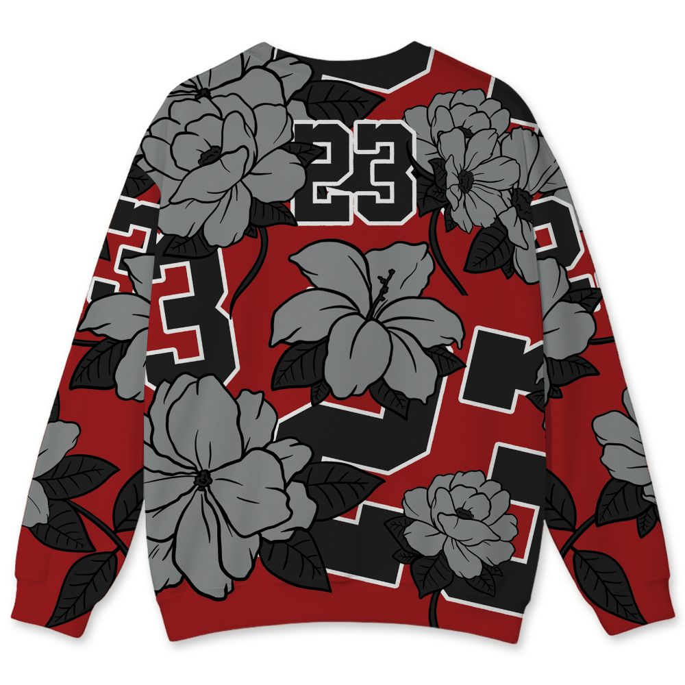 U.nion-Varsity-Red-Shadow-Grey-1s-nion-Varsity-Red-Shadow-Grey.NastyJamz-Sweatshirt-Match-23-Floral-All-Over-Print-Flower