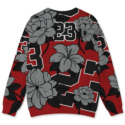 U.nion-Varsity-Red-Shadow-Grey-1s-nion-Varsity-Red-Shadow-Grey.NastyJamz-Sweatshirt-Match-23-Floral-All-Over-Print-Flower