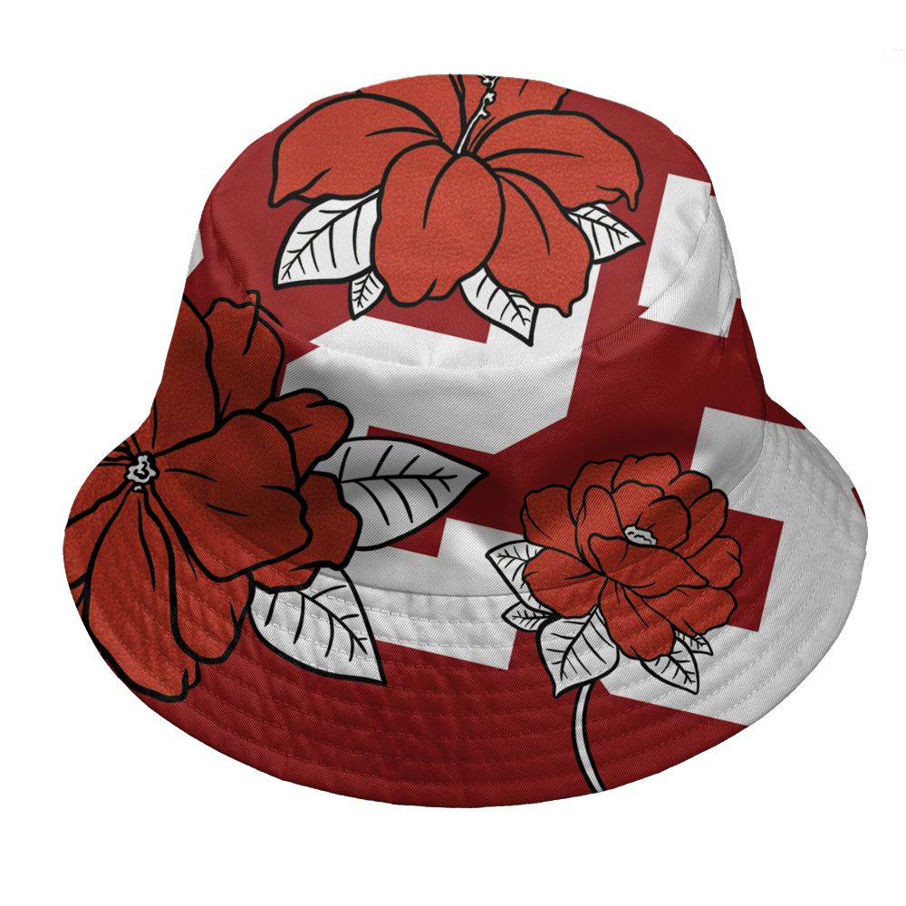 Brick-By-Brick-4s-NastyJamz-Bucket-Hat-Match-23-Floral-3D-All-Over-Print-Flower