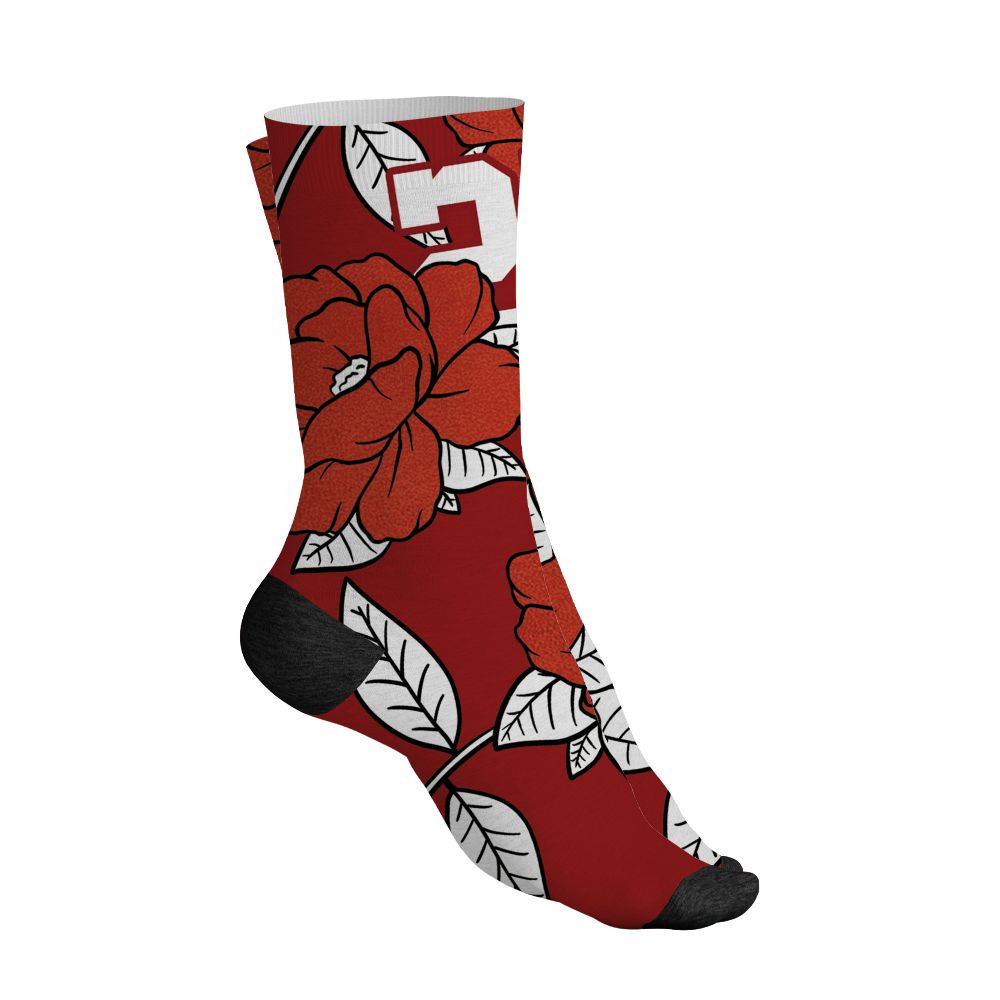 Brick-By-Brick-4s-NastyJamz-Socks-Match-23-Floral-All-Over-Print-Flower