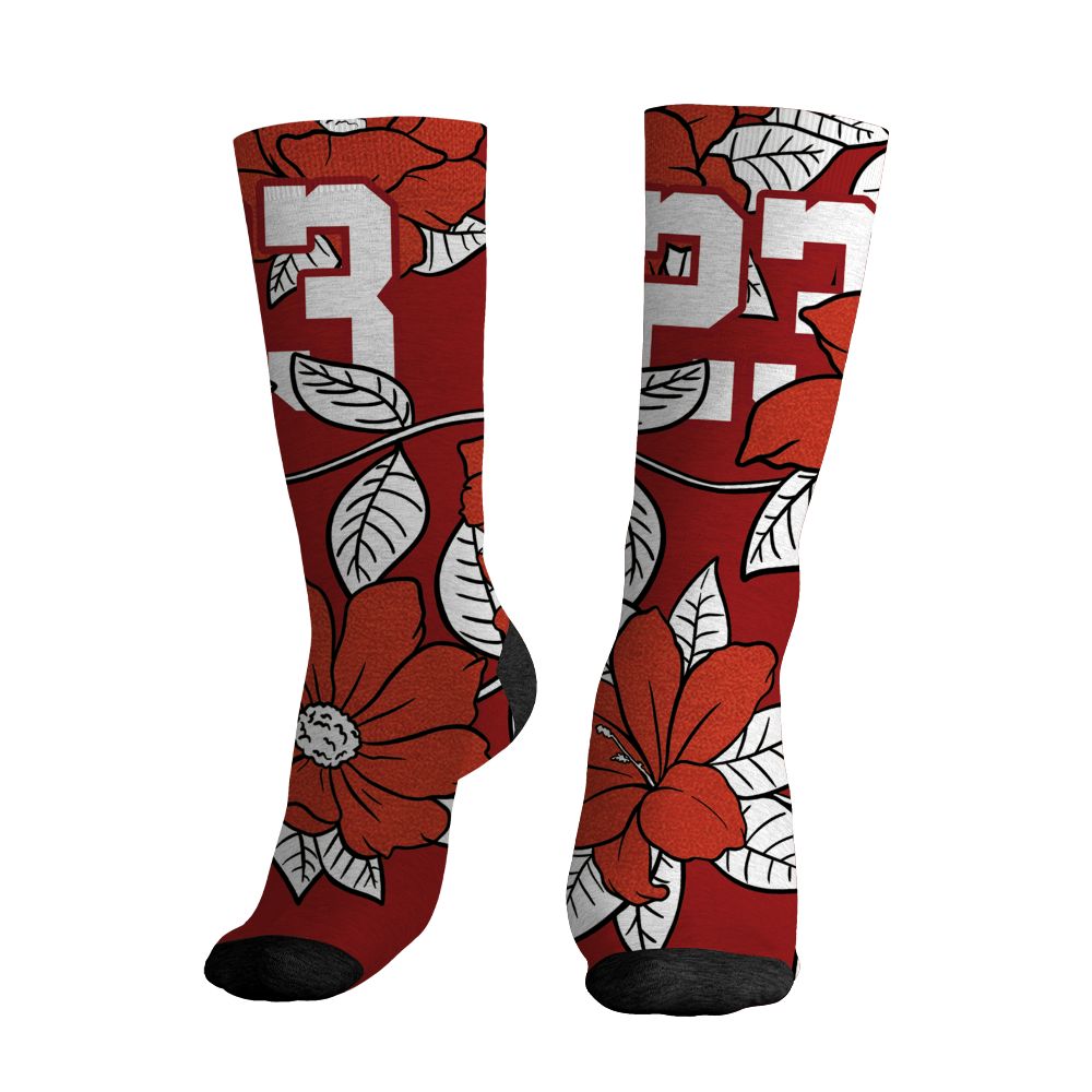 Brick-By-Brick-4s-NastyJamz-Socks-Match-23-Floral-All-Over-Print-Flower