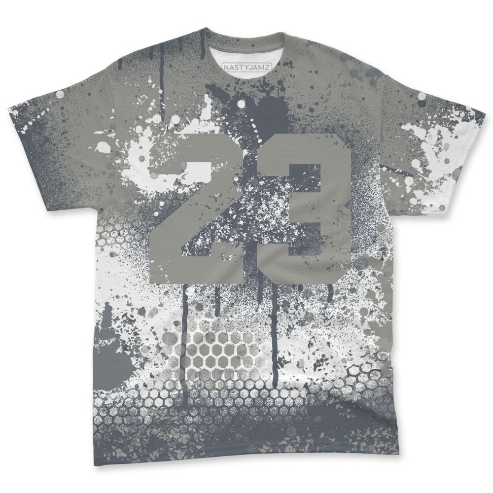 Cool-Grey-9s-NastyJamz-T-Shirt-Match-23-Painted-Graffiti