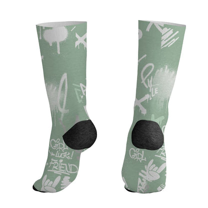 Seafoam-Sail-4s-NastyJamz-Socks-Match-Graffiti-King-All-Over-Print-Doodle-Style