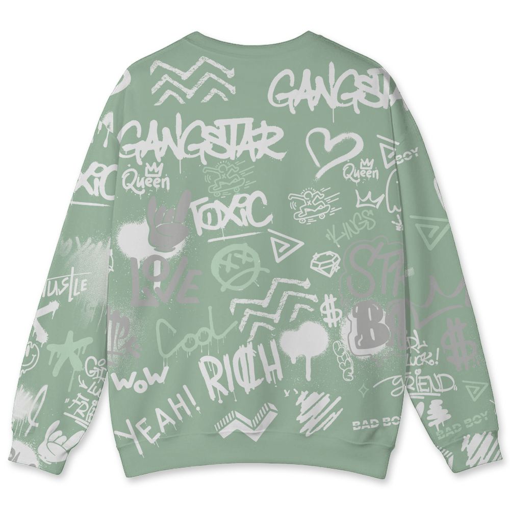 Seafoam-Sail-4s-NastyJamz-Sweatshirt-Match-Graffiti-King-All-Over-Print-Doodle-Style