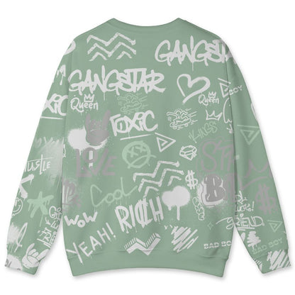 Seafoam-Sail-4s-NastyJamz-Sweatshirt-Match-Graffiti-King-All-Over-Print-Doodle-Style