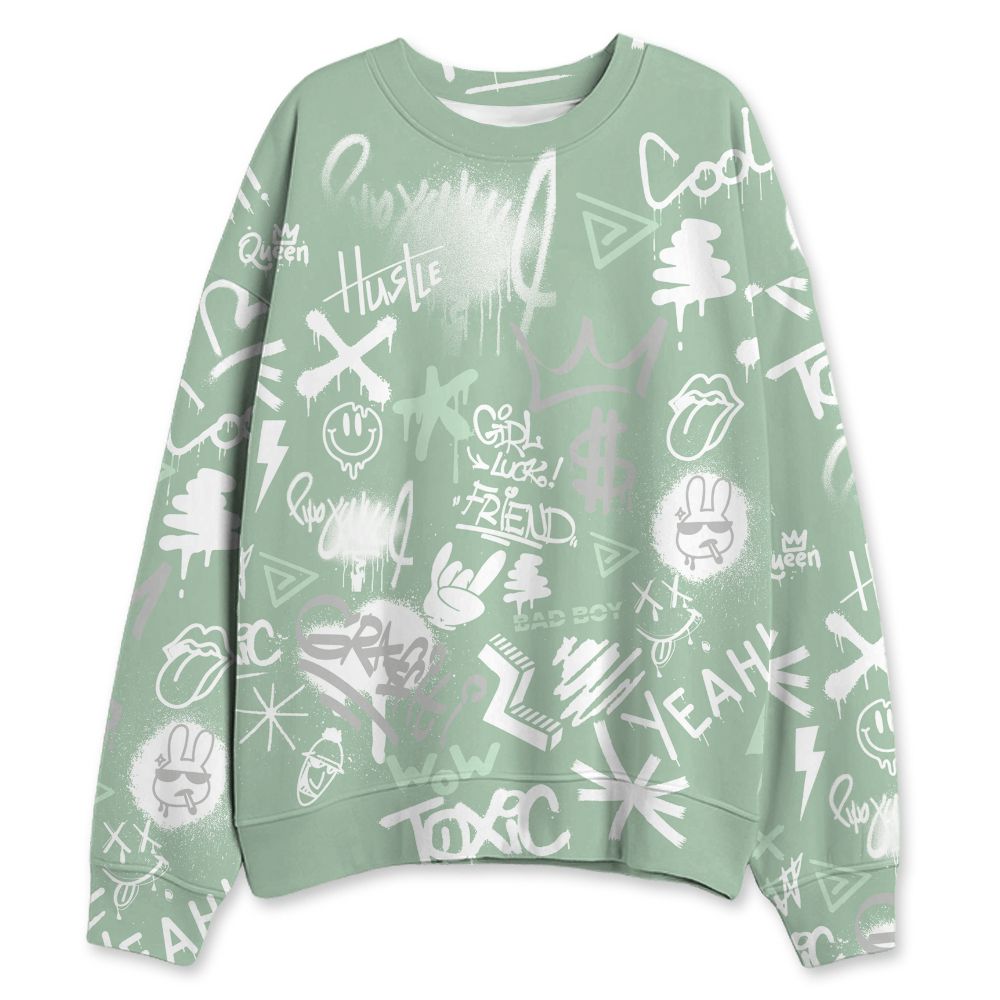 Seafoam-Sail-4s-NastyJamz-Sweatshirt-Match-Graffiti-King-All-Over-Print-Doodle-Style