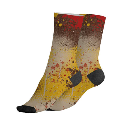 AM-1-Poly-Donkeyy-Kongg-NastyJamz-Socks-Match-23-Painted-Graffiti