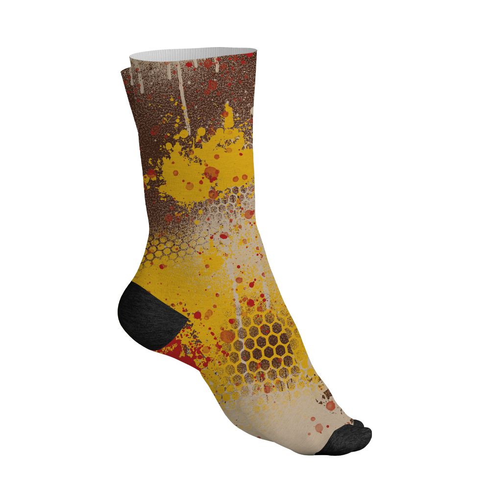 AM-1-Poly-Donkeyy-Kongg-NastyJamz-Socks-Match-23-Painted-Graffiti