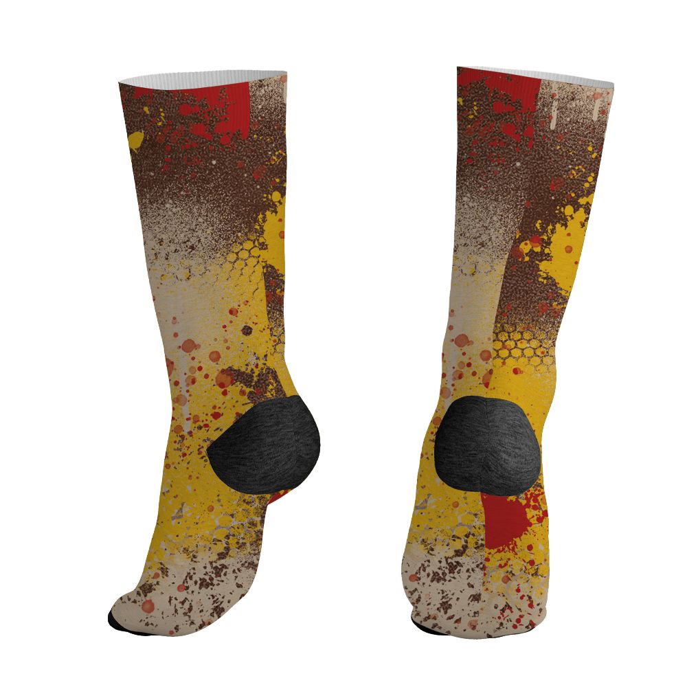 AM-1-Poly-Donkeyy-Kongg-NastyJamz-Socks-Match-23-Painted-Graffiti