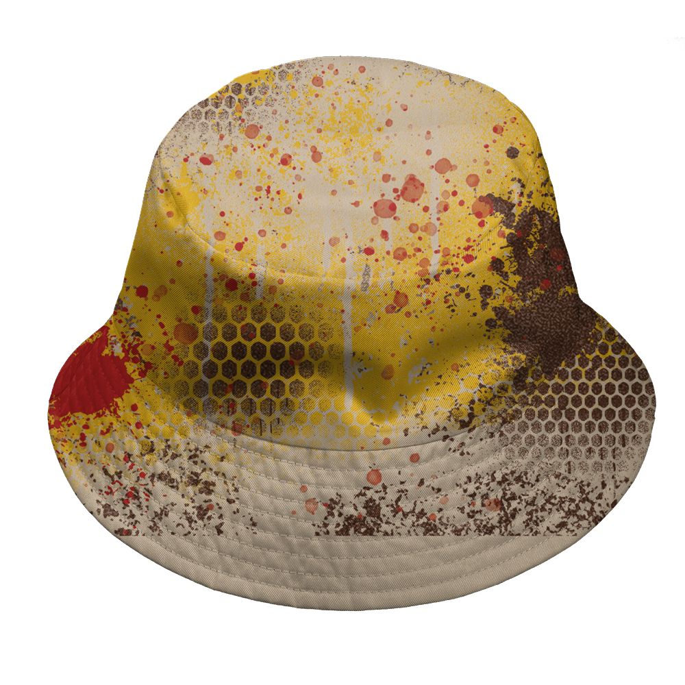 AM-1-Poly-Donkeyy-Kongg-NastyJamz-Bucket-Hat-Match-23-Painted-Graffiti
