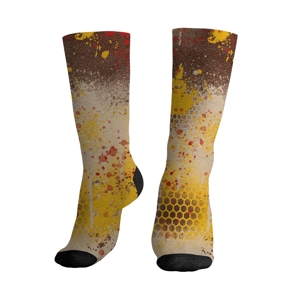 AM-1-Poly-Donkeyy-Kongg-NastyJamz-Socks-Match-23-Painted-Graffiti