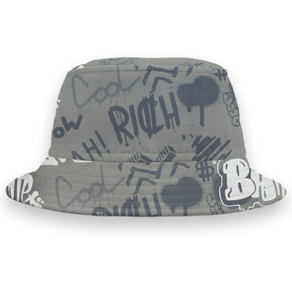 Cool-Grey-9s-NastyJamz-Bucket-Hat-Match-Graffiti-King-3D-All-Over-Print-Doodle-Style