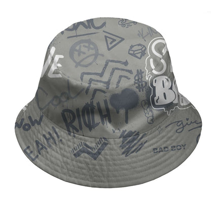Cool-Grey-9s-NastyJamz-Bucket-Hat-Match-Graffiti-King-3D-All-Over-Print-Doodle-Style