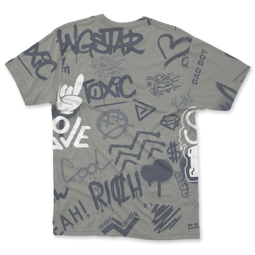 Cool-Grey-9s-NastyJamz-T-Shirt-Match-Graffiti-King-All-Over-Print-Doodle-Style