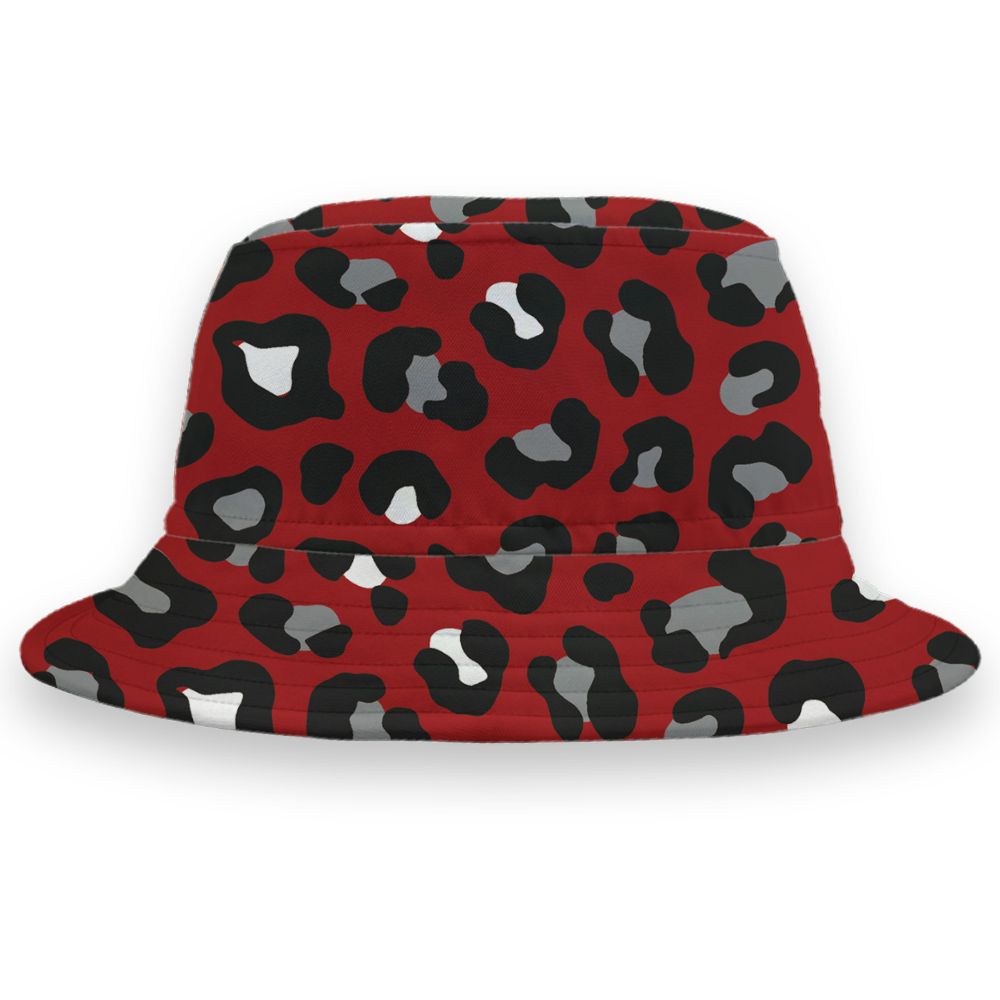 Union-Varsity-Red-Shadow-Grey-1s-NastyJamz-Bucket-Hat-Match-Leopard-Pattern-3D-All-Over-Print