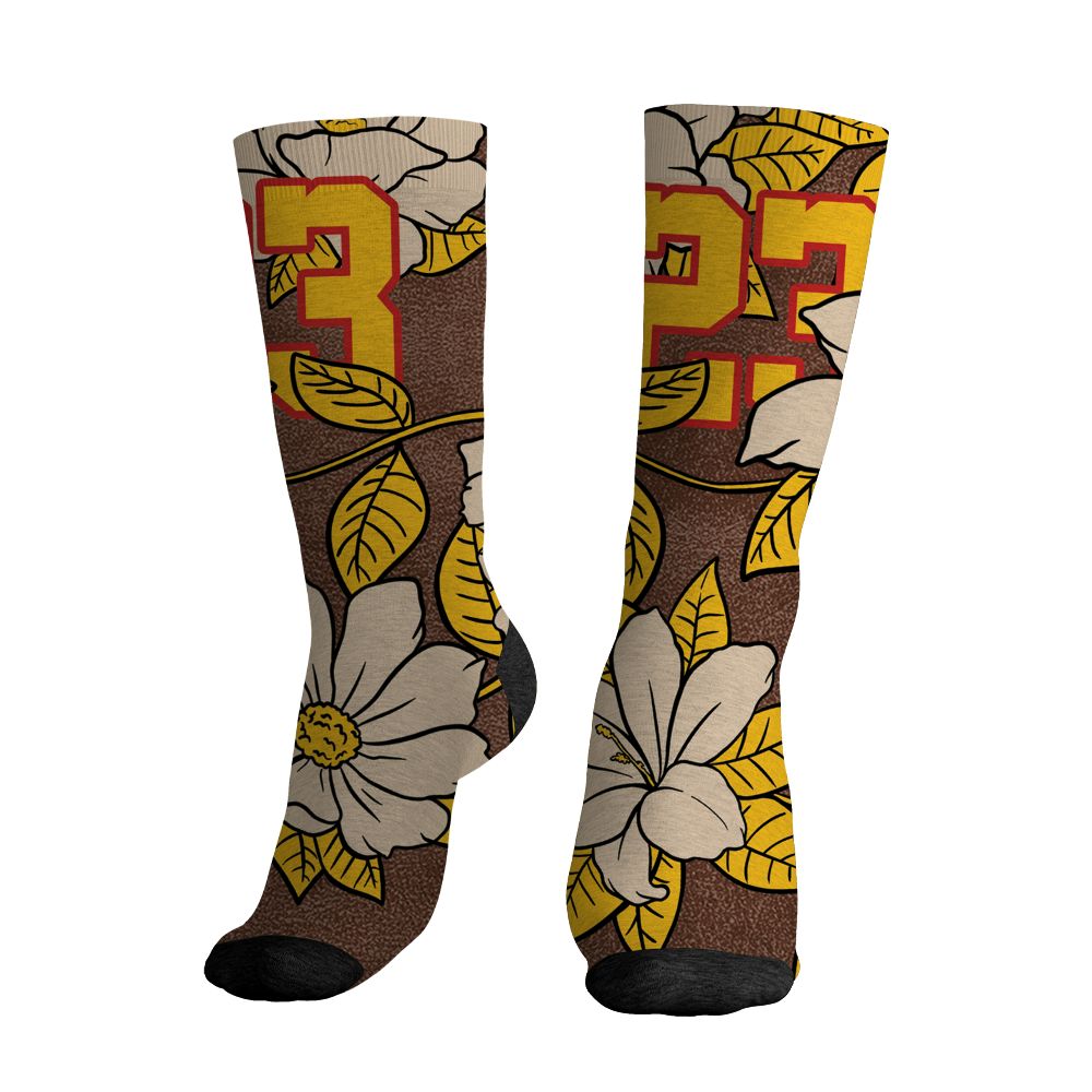 AM-1-Poly-Donkeyy-Kongg-NastyJamz-Socks-Match-23-Floral-All-Over-Print-Flower