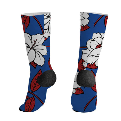 KB-6-Protro-Game-Royal-NastyJamz-Socks-Match-23-Floral-All-Over-Print-Flower