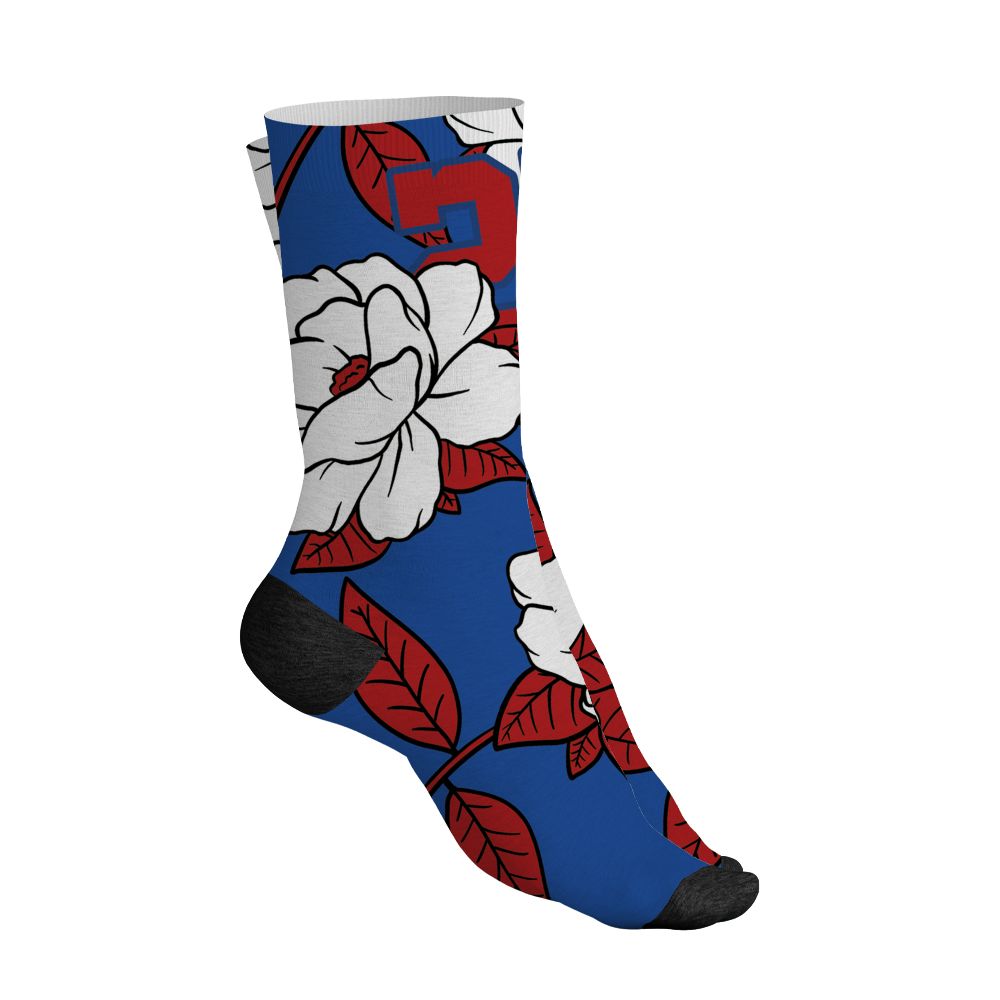 KB-6-Protro-Game-Royal-NastyJamz-Socks-Match-23-Floral-All-Over-Print-Flower
