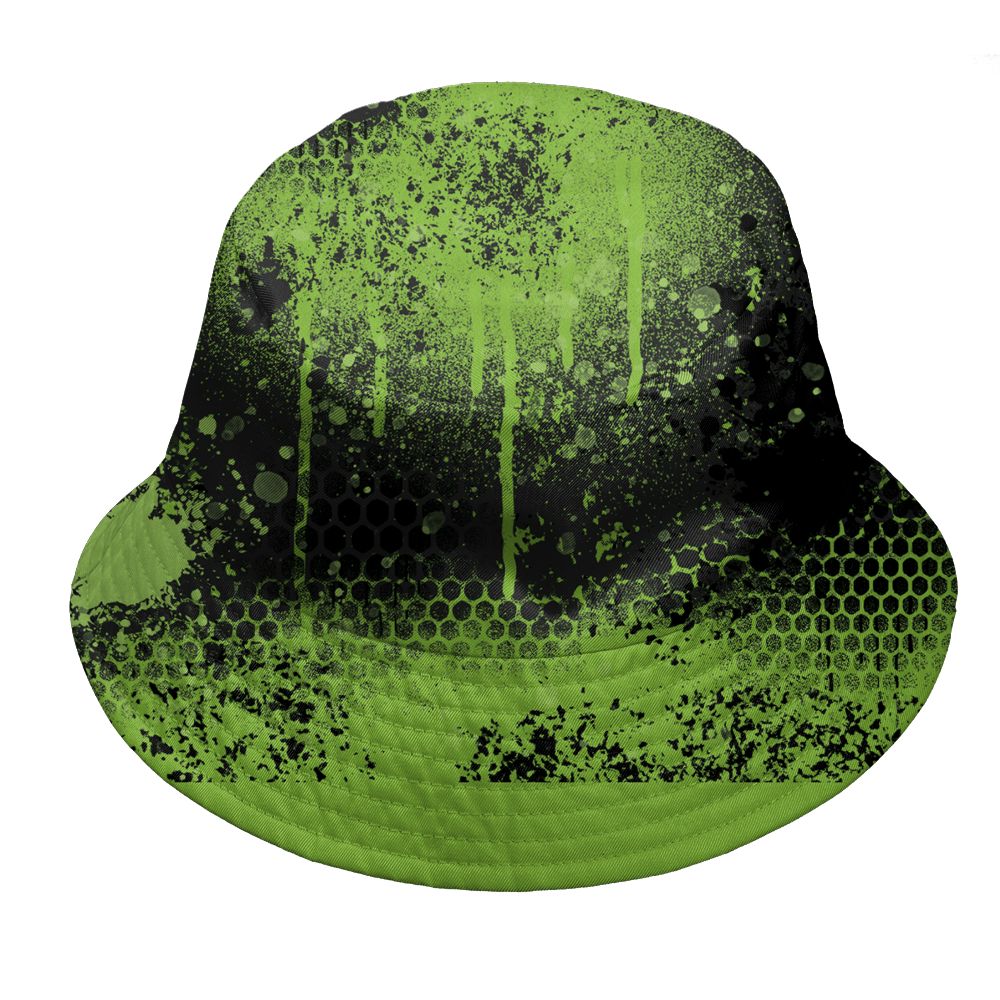 Air-Foamposite-One-Black-Volt-NastyJamz-Bucket-Hat-Match-23-Painted-Graffiti