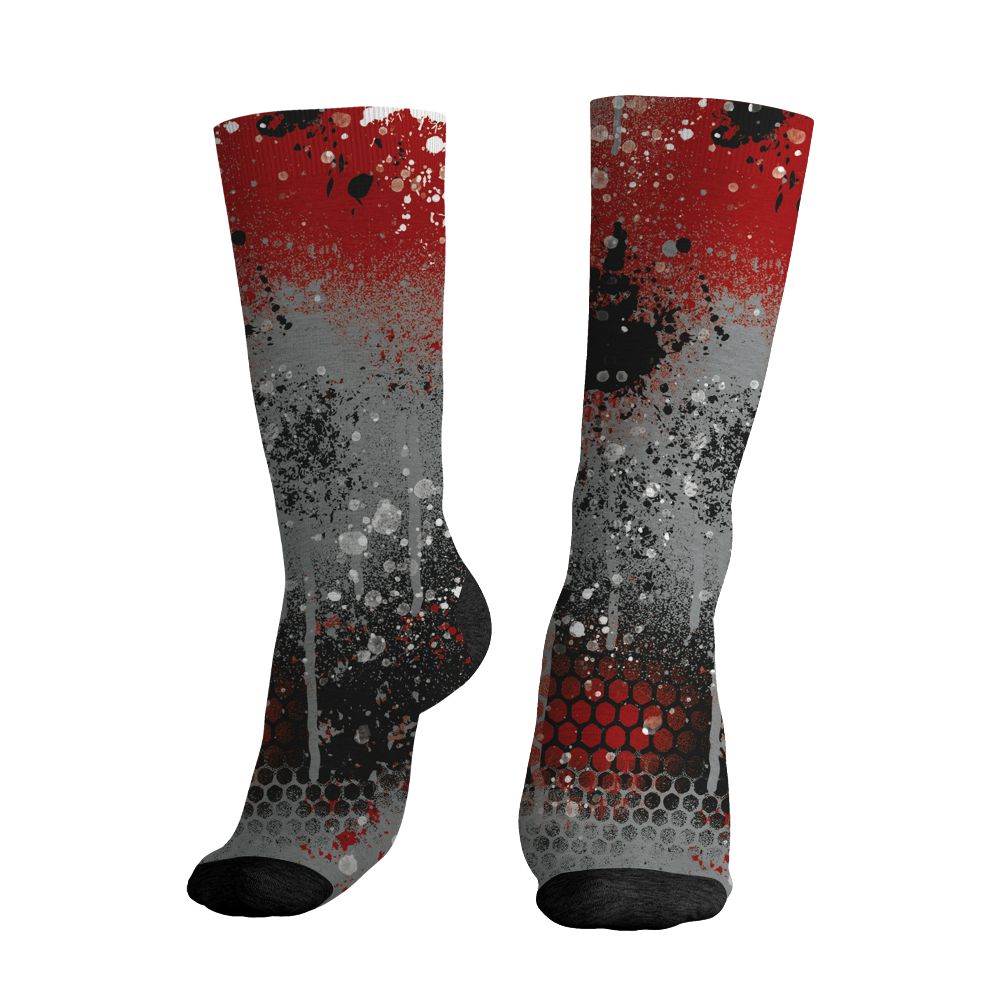 U.nion-Varsity-Red-Shadow-Grey-1s-NastyJamz-Socks-Match-23-Painted-Graffiti