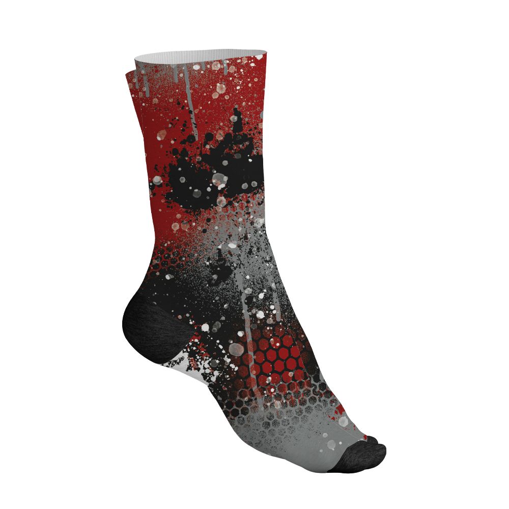 U.nion-Varsity-Red-Shadow-Grey-1s-NastyJamz-Socks-Match-23-Painted-Graffiti