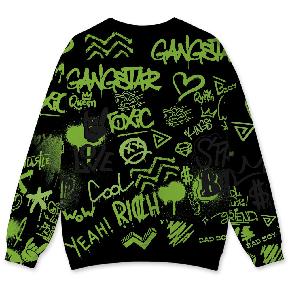Air-Foamposite-One-Black-Volt-NastyJamz-Sweatshirt-Match-Graffiti-King-All-Over-Print-Doodle-Style