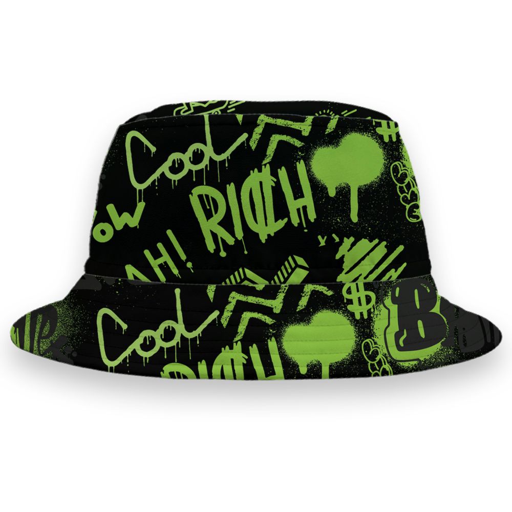 Air-Foamposite-One-Black-Volt-NastyJamz-Bucket-Hat-Match-Graffiti-King-3D-All-Over-Print-Doodle-Style